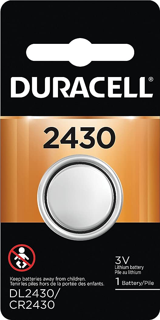 Duracell 448696 2430 3V Lithium Coin Battery 1/Pack (Dl2430bpk)