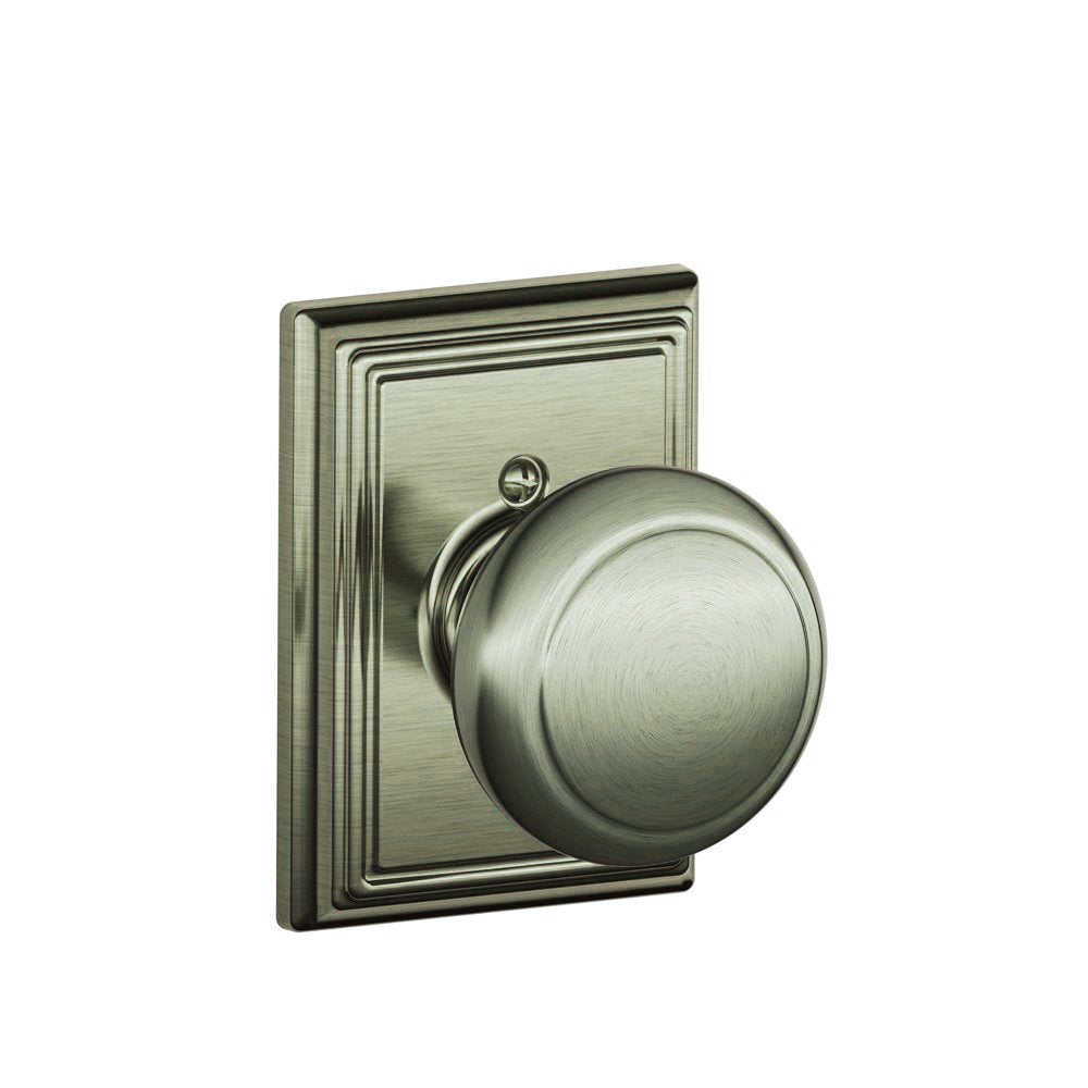 Schlage Andover Knob Addison Trim Antique Brass F170 AND 609 ADD
