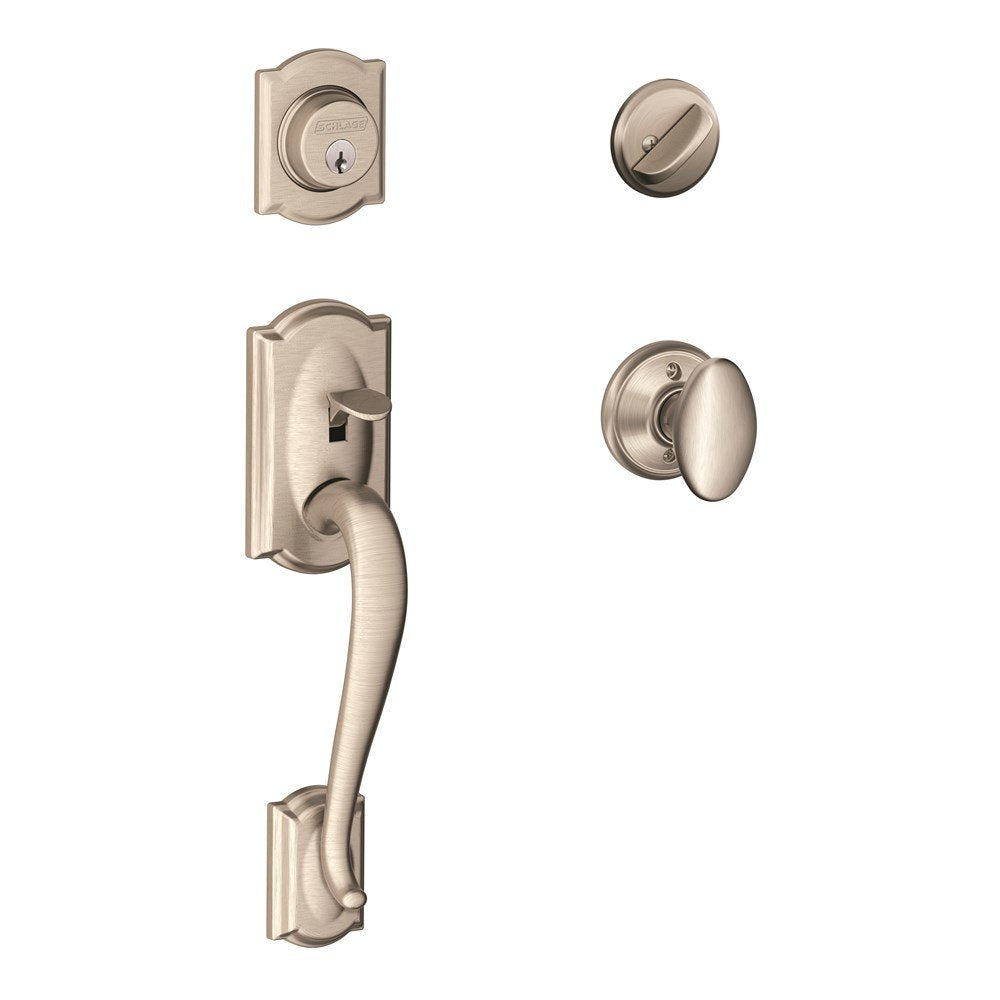 Schlage Camelot Single Cylinder Handleset F60 CAM 619 SIE