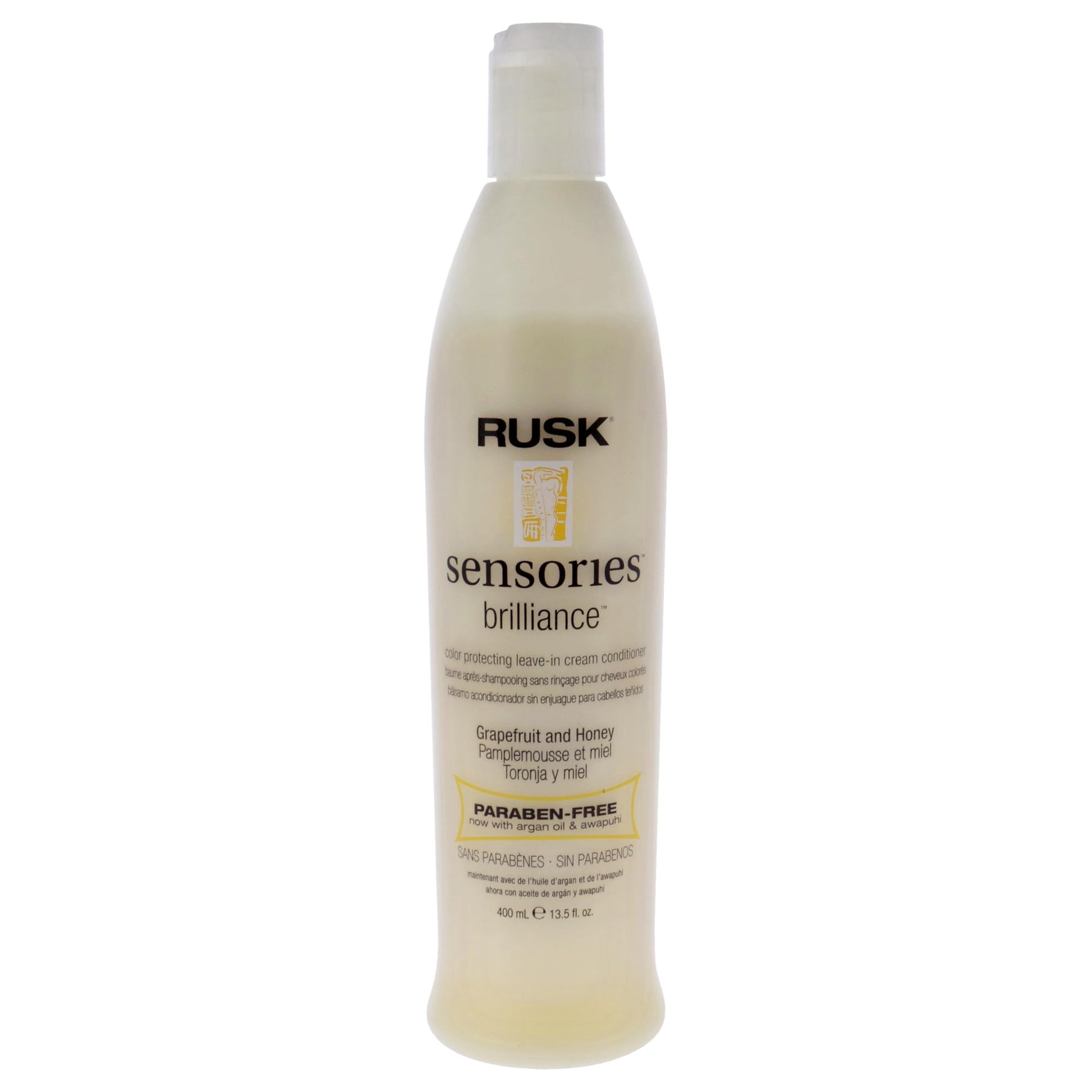 Rusk Sensories Brilliance Grapefruit and Honey Color Protecting Leave-In Cream Conditioner - 400ml/13.5oz
