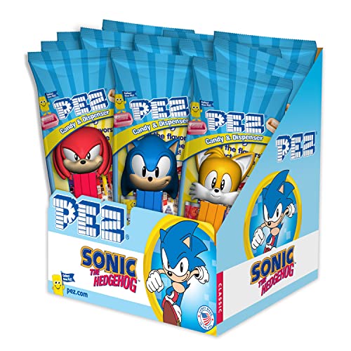 PEZ Sonic the Hedgehog Candy Dispensers 12-Pack 0.58oz