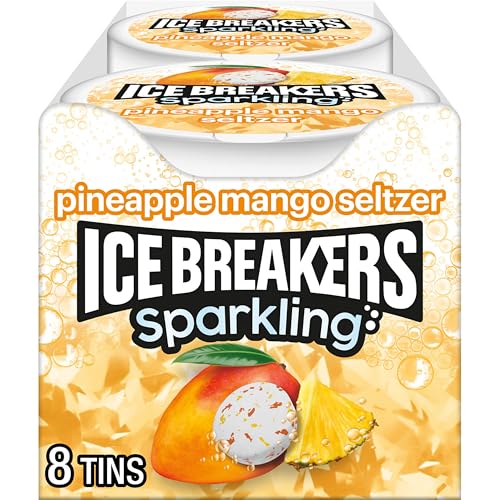 ICE BREAKERS Sparkling Pineapple Mango Mints 0.5 oz Puck