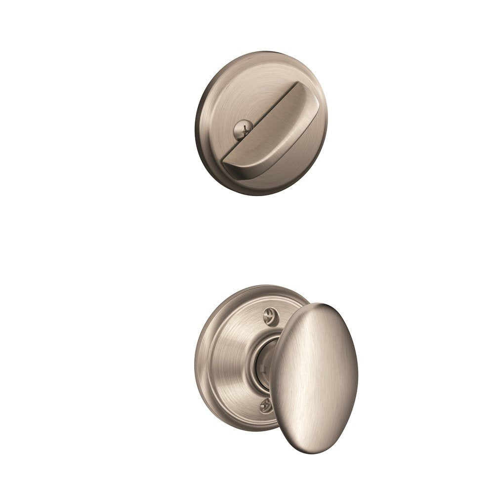 Schlage F59 SIE 619 Siena Interior Knob, Satin Nickel