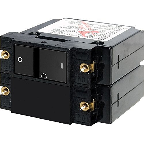 Blue Sea Systems A-Series 20A Double Pole Circuit Breaker