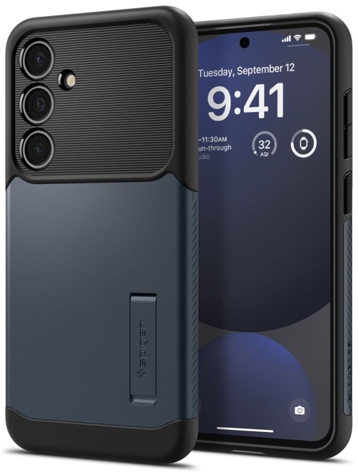Spigen Slim Armor Galaxy S24 FE Case Metal Slate