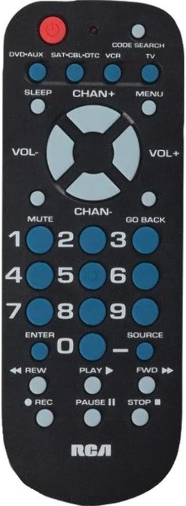 RCA Universal Remote Control 4-Device Black