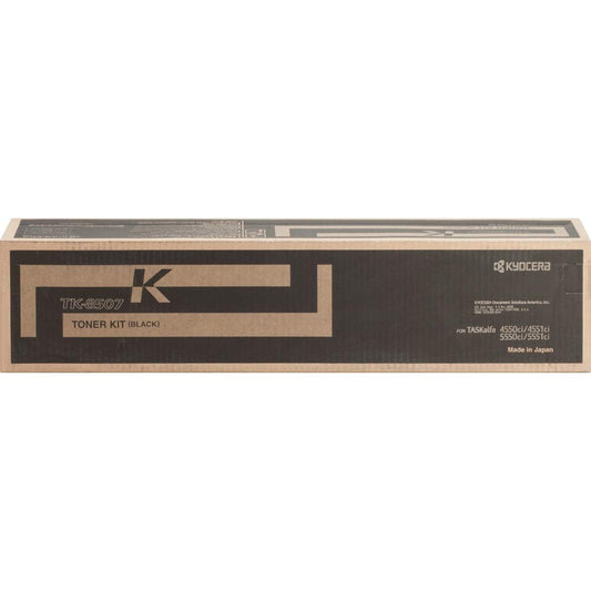 Kyocera 1T02LC0US1 Model TK-8507K Black Toner Cartridge For use with Kyocera TASKalfa 4550ci, 4551ci, 5550ci and 5551ci Color Multifunctional Printers