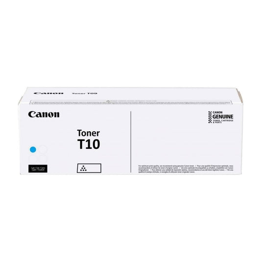 Canon T10 Colour toner page yield: 10000 pages Printing colours: Cyan Quantity per pack: 1 pcs