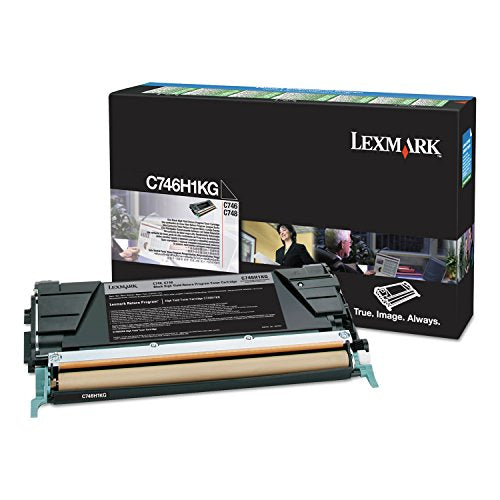 Lexmark C746H1KG High-Yield Black Toner Cartridge, 12,000 Pages