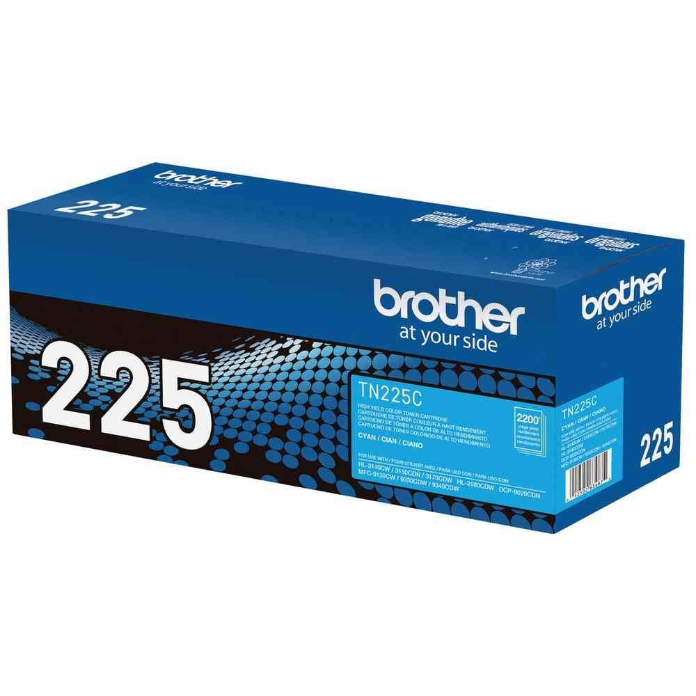 Brother Genuine High Yield Toner Cartridge, TN225C, Replacement Cyan Toner, Page Yield Up To 2,200 Pages, Amazon Dash Replenishment Cartridge, TN225