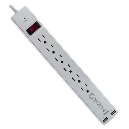Comzon Surge Protector 6 Outlet Power Strip, 6ft