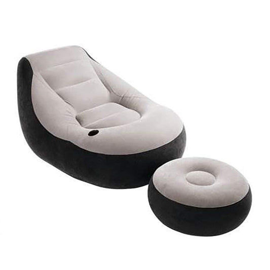 Intex Ultra Lounge Inflatable Chair with Ottoman