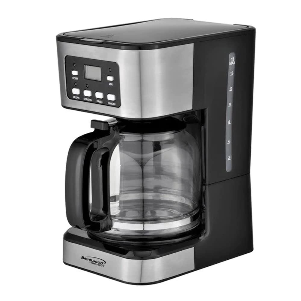 Brentwood 12-Cup Digital Coffee Maker BTWTS222BK Black