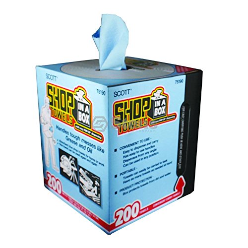 Kimberly-Clark 75190 Scott Shop Towels, 10" x 12", Blue (1 Box of 200) (Fiv? ???k)