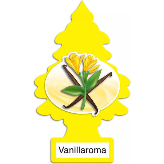 LITTLE TREES Car Air Freshener | Hanging Paper Tree for Home or Car | Vanillaroma | 3 Pack