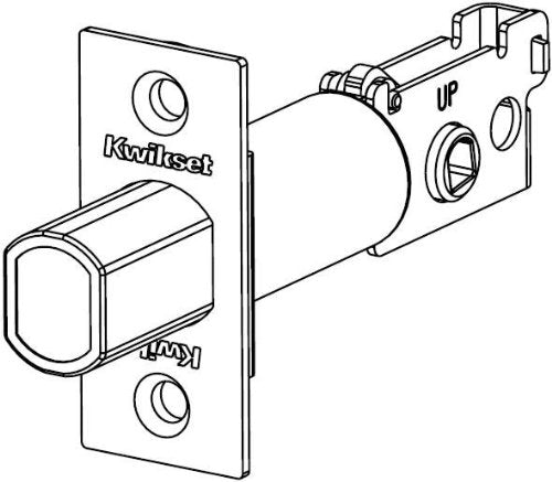 Kwikset 82728 Antique Brass Catch and Latch