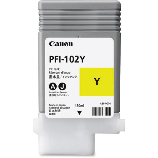 0898B001(PFI-102) Ink, 130 mL, Yellow