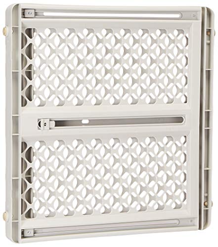 North States Pet Gate Iii Pressure Mounted White, Gray, 2 x 42 x 26"