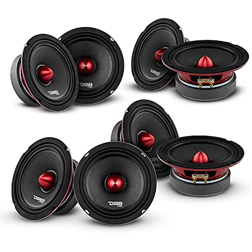 DS18 PRO-X6.4BM 6.5" Midrange Car Speaker Set 8-Pack