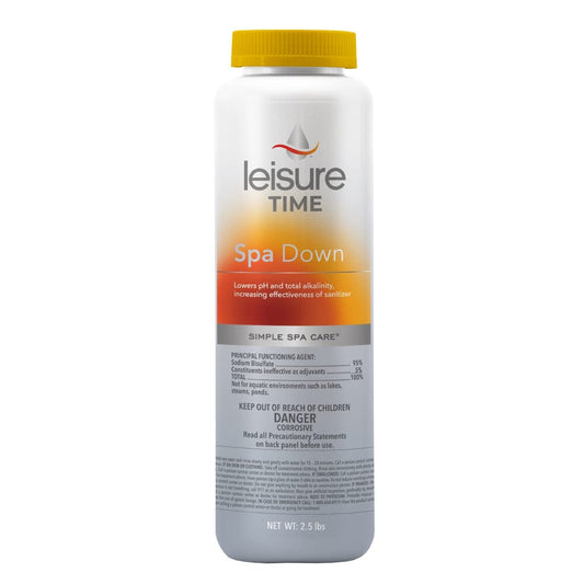 Leisure Time 22338 Spa Down, pH Reducer for Hot Tubs and Spas, Prevents Scaling and Clouding, Compatible with Various Sanitizers, 2.5lbs