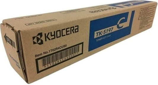 Kyocera 1T02R4CUS0 Model TK-5197C Cyan Toner Cartridge For use with Kyocera TASKalfa 306Ci A4 Color Multifunctional Printers, Up to 7000 Pages Yield at 5% Average Coverage