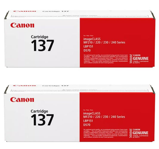 Canon CRG-137 Black Toner Cartridge 2-Pack 9435B001AA