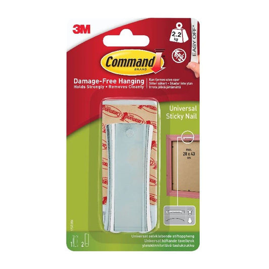 Command Strips 17047 Large Command Sawtooth Sticky Nail Hanger