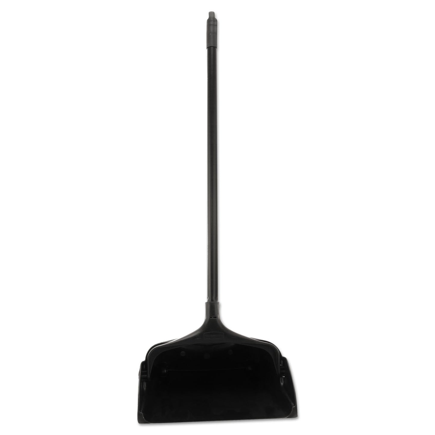 Rubbermaid Commercial Lobby Pro Dustpan with Wheels, 31 Metal Handle, 37 Overall Length, Black