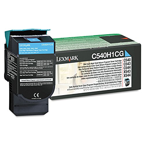 Lexmark X544 (C540H1CG) Cyan OEM Toner High Yield (2,000 Yield)