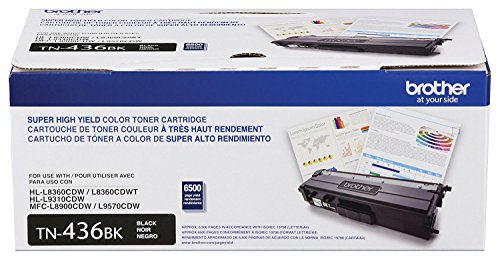 Brother TN436BK Super High Yield Toner-Retail Packaging , Black