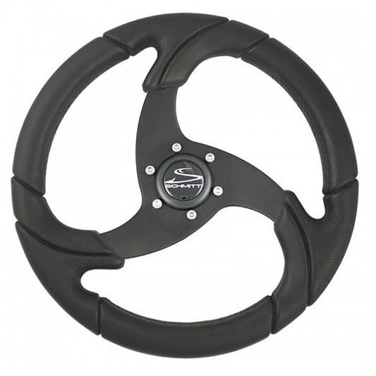 Schmitt Marine Folletto 14.2" Wheel, Black Poly, 3/4" Shaft