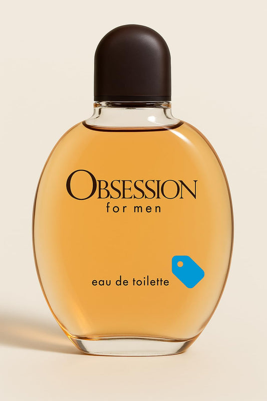Calvin Klein Obsession for Men Eau de Toilette – Ambery Men's Cologne – With Notes of Bergamot, Mandarin, Lavender & Musk – Long Lasting Fragrance