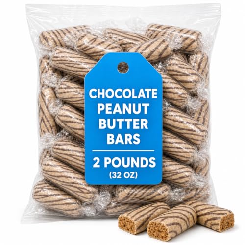 Atkinson Chocolate Peanut Butter Bars 2 lb Bulk Bag