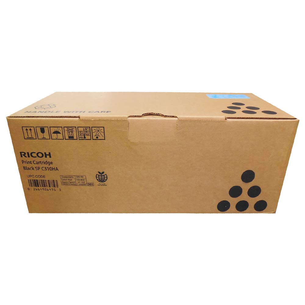 Ricoh SP-C310HA Black Toner Cartridge - Black - Laser - 6500 Page - 1 Each