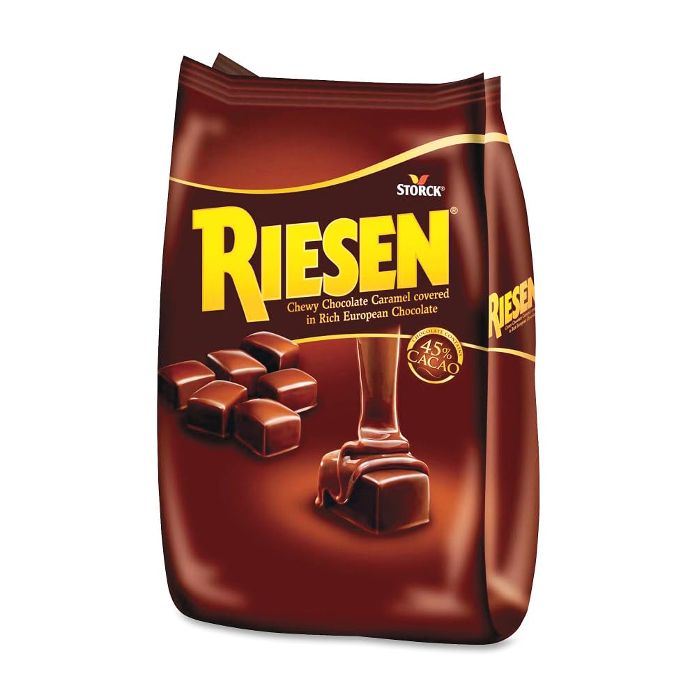Riesen Chewy Caramel Dark Chocolate Pieces, 30 oz. (SUL398052)