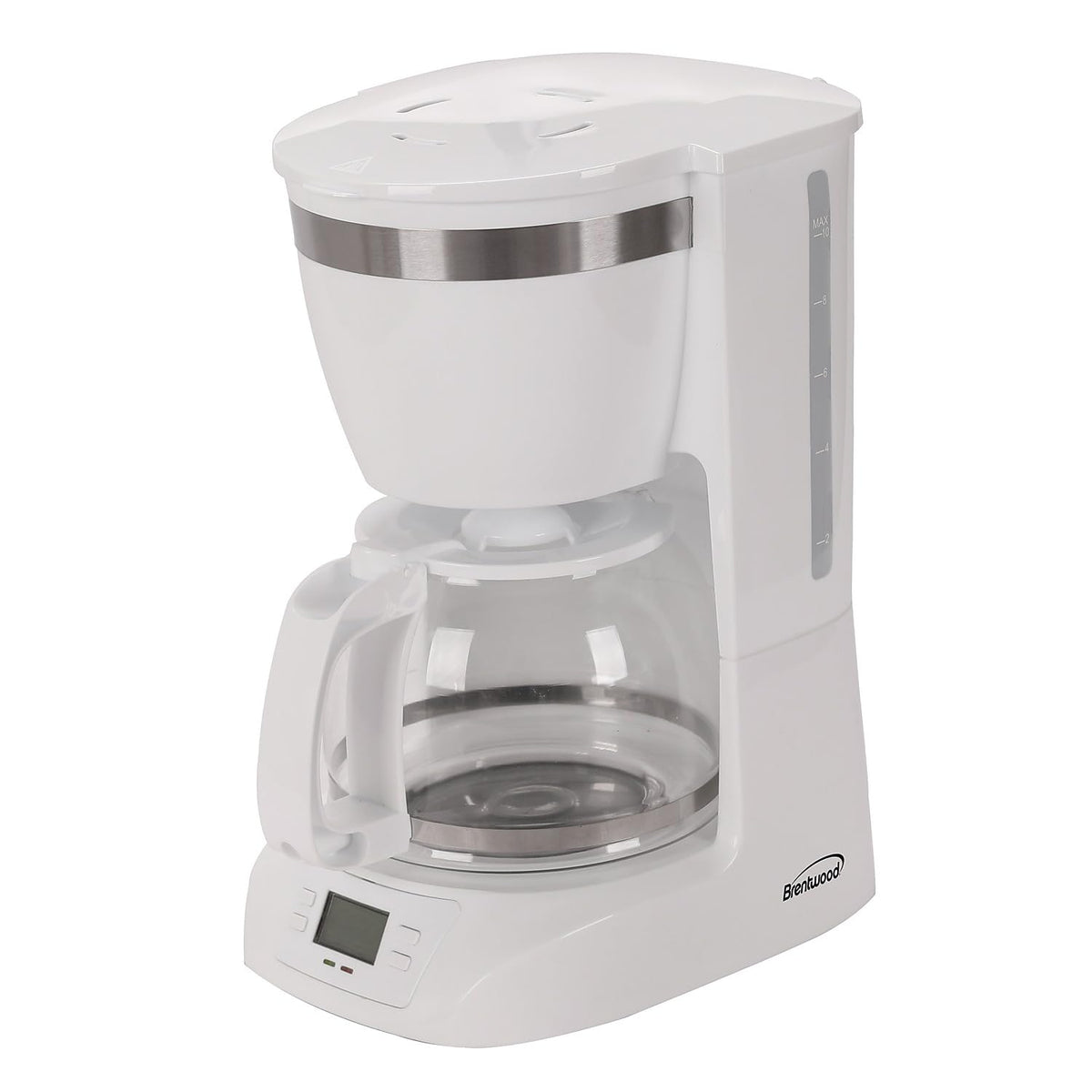 Brentwood 10-Cup Digital Coffee Maker BTWTS219W White
