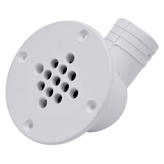 T-H Marine 90° Cockpit Scupper Drain White