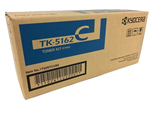 Kyocera TK-5162C Cyan Toner Cartridge, 12,000 Pages