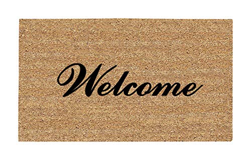 DECOIR Coir Welcome Mat 16x27"
