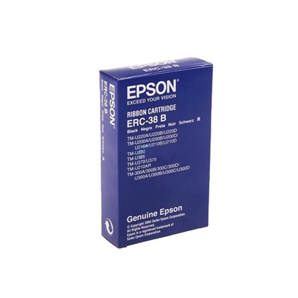 1PK Epson ERC38/34 POS Ribbon Black