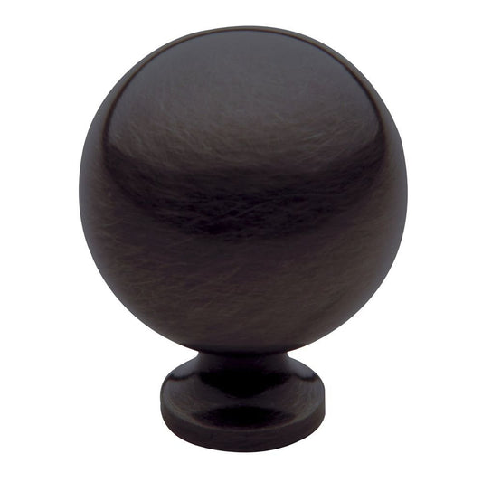 Baldwin 4961112 Round Cabinet Knob Aged Bronze