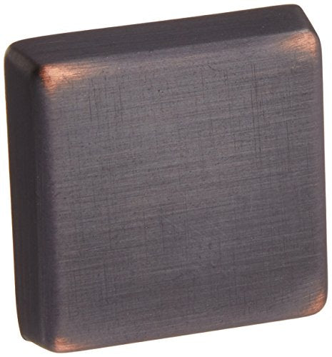 Amerock Cabinet Knob 1-3/16" H X 1-3/16"W Square Oil Rubbed Bronze 1-1/16" Proj.