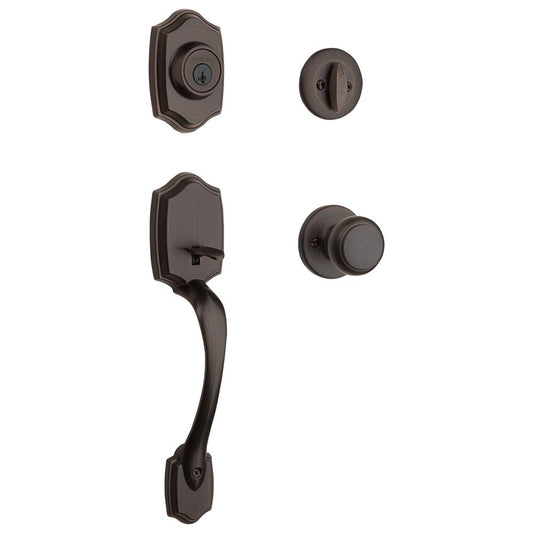 Kwikset Belleview Entry Handleset Venetian Bronze