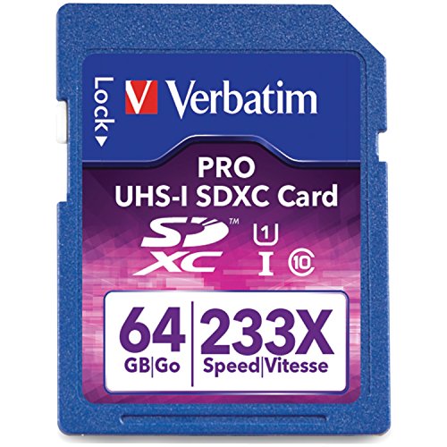 VERBATIM CORPORATION 97466 Premium/Video SDXC Memory Card, Class 10/UHS-1 64GB
