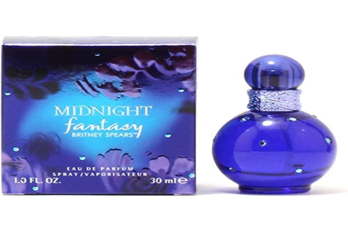 Britney Spears Midnight Fantasy, Eau De Parfum EDP Spray for Women, 1 Fl Oz