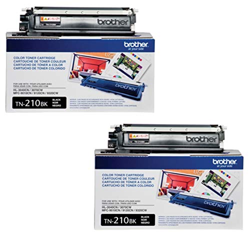 Brother TN-210 Black Toner Cartridge 2-Pack