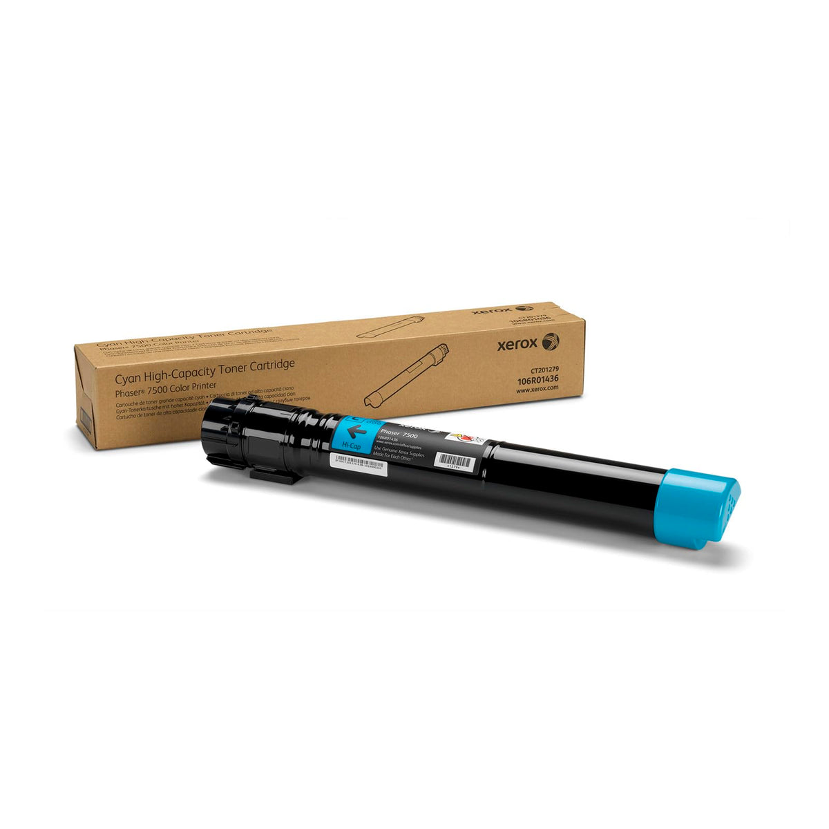Xerox 106r01436 Phaser 7500 Cyan High Capacity Toner Cartridge