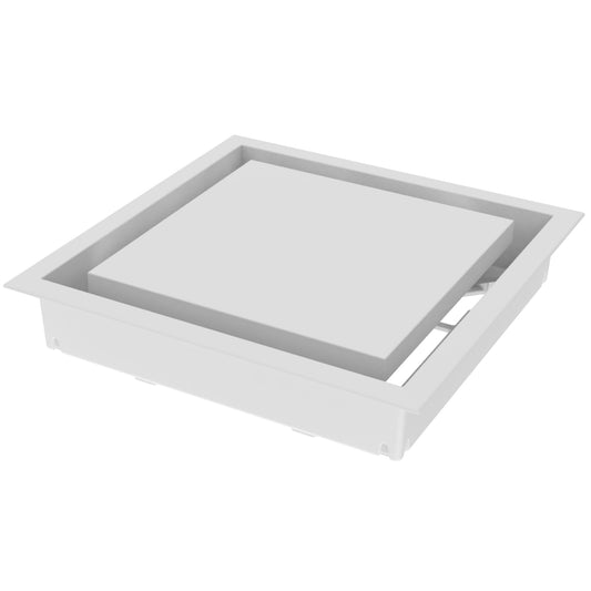 Fittes Framed Wall Vent Lite 8"x8" Cotton White