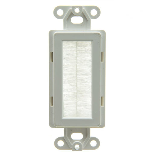 CableWholesale Decora Brush Cable Pass-Through Insert White