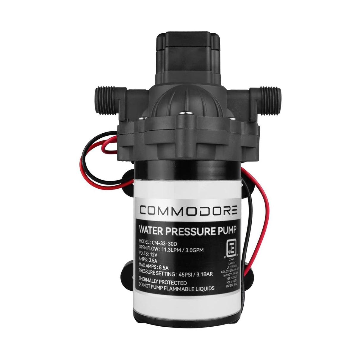 Commodore 3.0 GPM 12V Water Pump